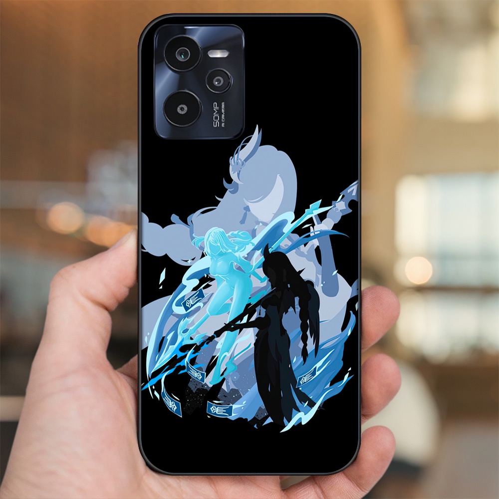 Ốp lưng Realme C35 viền đen in hình Shenhe Genshin Impact
