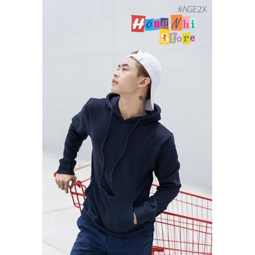 Áo Hoodie Trơn Cao Cấp Màu Xanh Đen Đậm - Hoodie Basic Unisex Form Rộng Nam Nữ - MM | BigBuy360 - bigbuy360.vn
