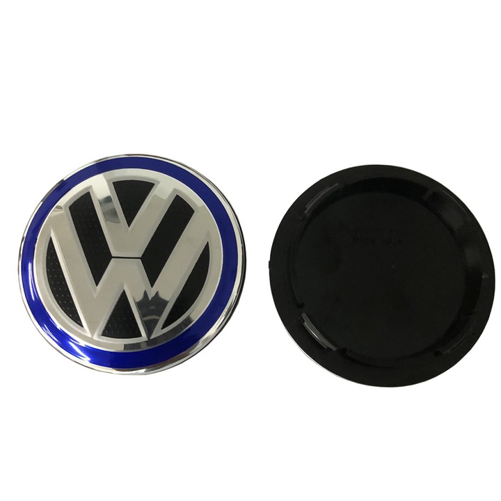 Logo chụp mâm, ốp lazang bánh xe ô tô Volkswagen - Đường kính 55mm và 65mm