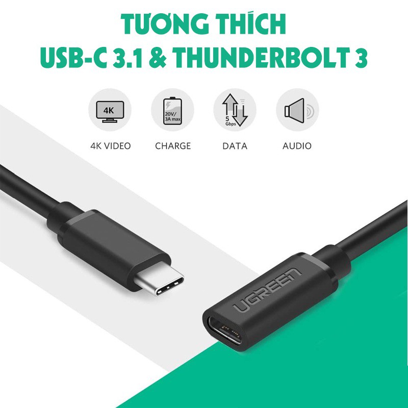 Cáp nối dài USB Type C 3.1 dài 0.5M Ugreen 40574