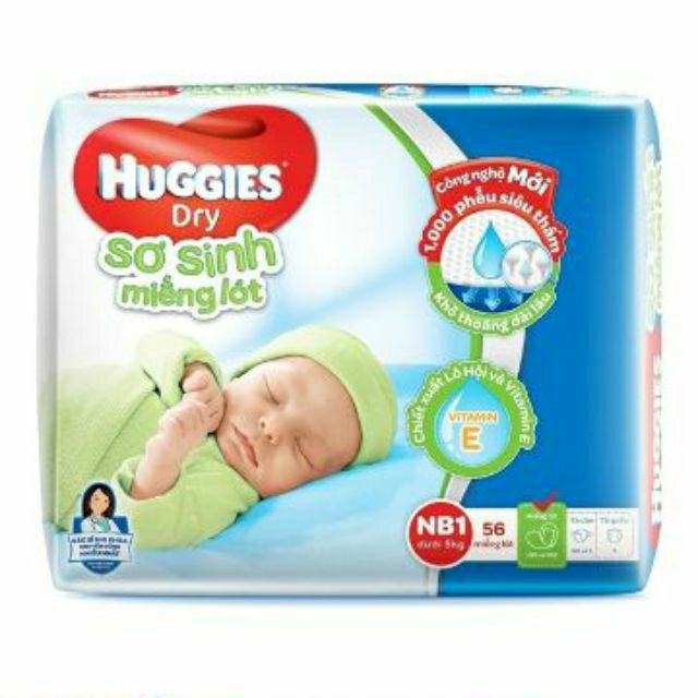 Miếng lót sơ sinh Huggies 56