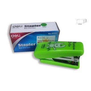 Bấm kim mini deli 0222 / bấm kim bỏ túi / dập ghim bỏ túi