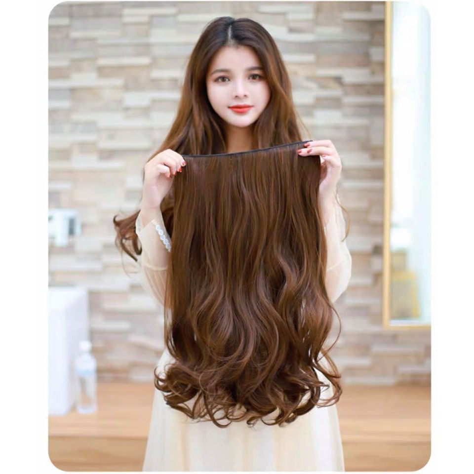 TÓC GIẢ 💕 FREESHIP 💕 MÃ GIẢM 15K  💕 Tóc giả kẹp xoăn 60cm