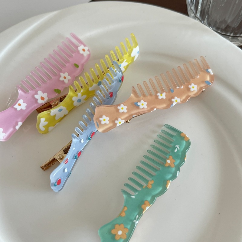 Kẹp tóc mái hình lược xinh xắn dễ thương