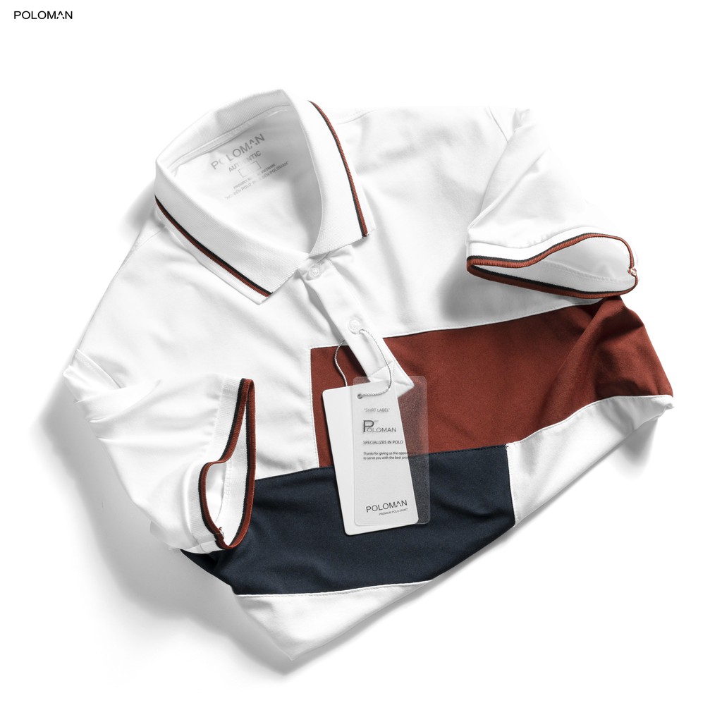 Áo Polo nam cổ bẻ phối NOLEX,vải cá sấu Cotton xuất xịn,chuẩn form, sang trọng - thanh lịch - POLOMAN | BigBuy360 - bigbuy360.vn