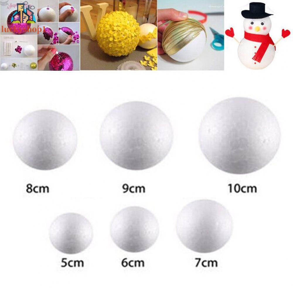 10 quả bóng xốp rắn polystyrene 50mm-100mm