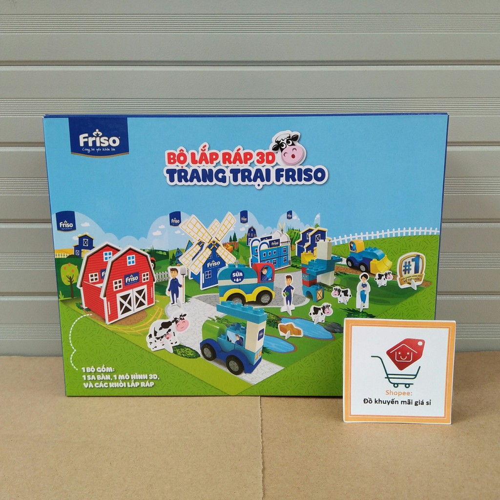 Bộ lắp ráp 3D trang trại cho bé Friso - Đồ khuyến mãi từ sữa Friso