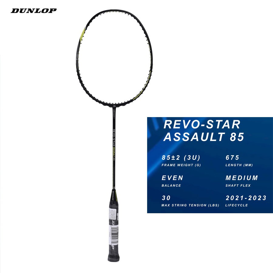 Vợt cầu lông Dunlop - Revo Star Assault 85 - Hàng chính hãng thương hiệu Anh Quốc