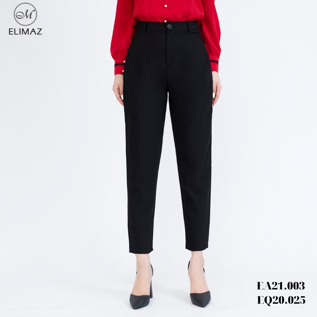 Quần tây âu nữ dáng baggy nhẹ, chất liệu kaki cao cấp thoáng mát Elimaz EQ20.025