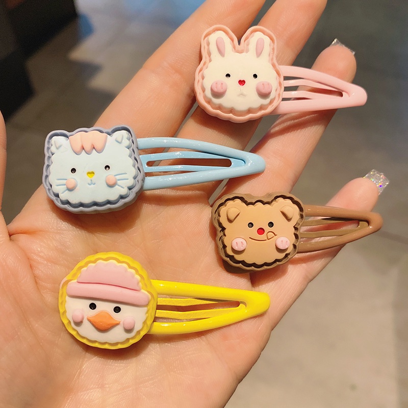 Kẹp tóc công chúa họa tiết hoạt hình dễ thương cho bé gái