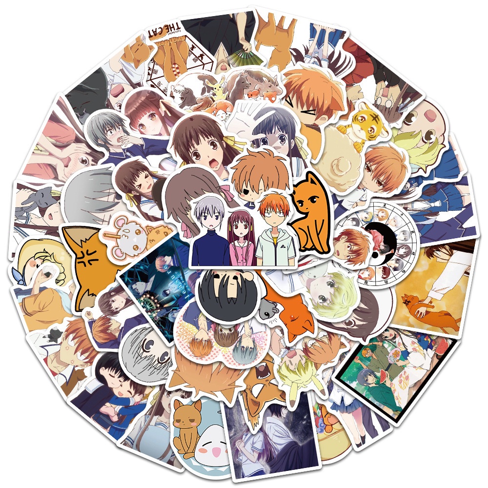 50Pcs/Set ❉ Fruits Basket Series 01 Stickers ❉ Anime DIY Fashion Mixed Waterproof Doodle Decals Stickers