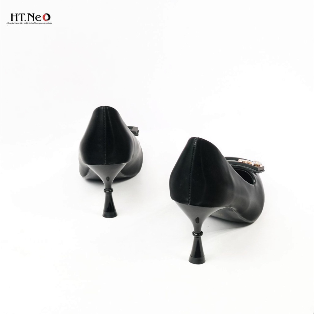 Giày công sở nữ HT.NEO da lộn trẻ chung gót trụ kiểu mới siêu xinh CS150