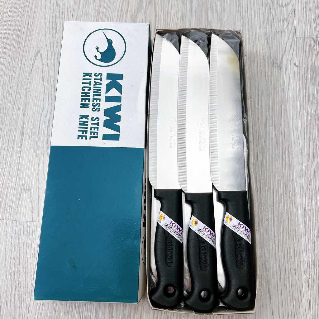 Dao Thái Lan làm bếp cán đen KIWI cao cấp ĐỦ SIZE siêu sắc bén tiện lợi HÀNG CHÍNH HÃNG LOẠI 1