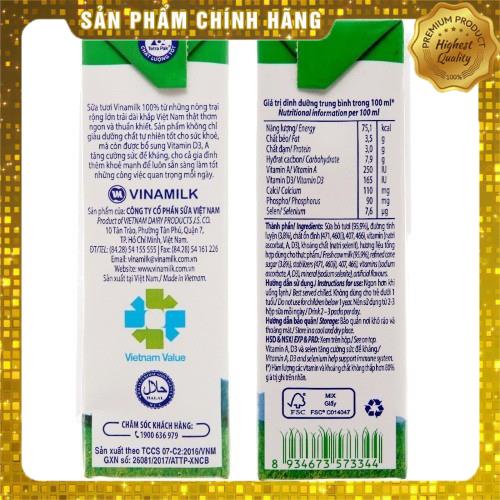 Lốc 4 Hộp Sữa Tươi Vinamilk Có Đường 180ml