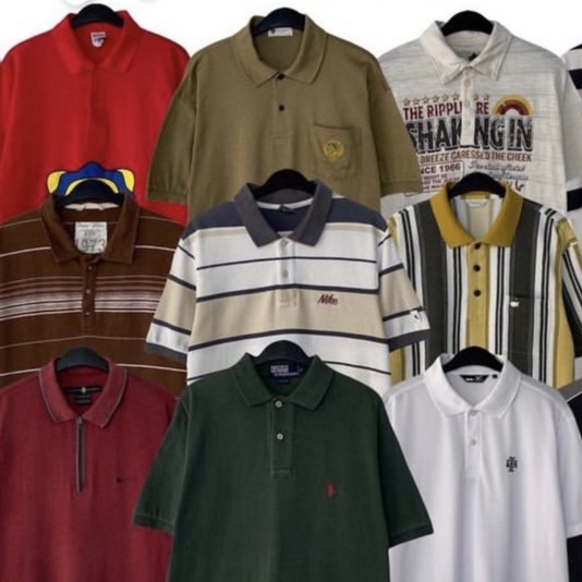 Áo polo nam, áo thun nam có cổ, in hình thời trang đẳng cấp sành điệu tay ngắn phong cách hàn quốc unisex nam nữ Mẫu 3