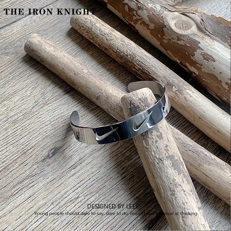 Nhẫn/Vòng tay bằng thép titan không gỉ thời trang cá tính cho nam và nữ