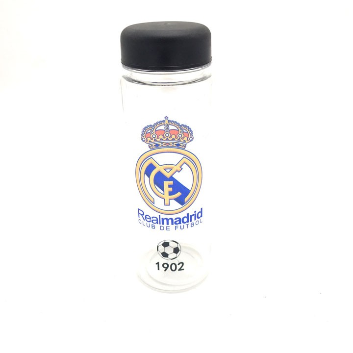 [ToyspaceVN] Bình Nước Real Madrid Câu Lạc Bộ Bóng Đá - 500ML Phụ kiện 3 Món