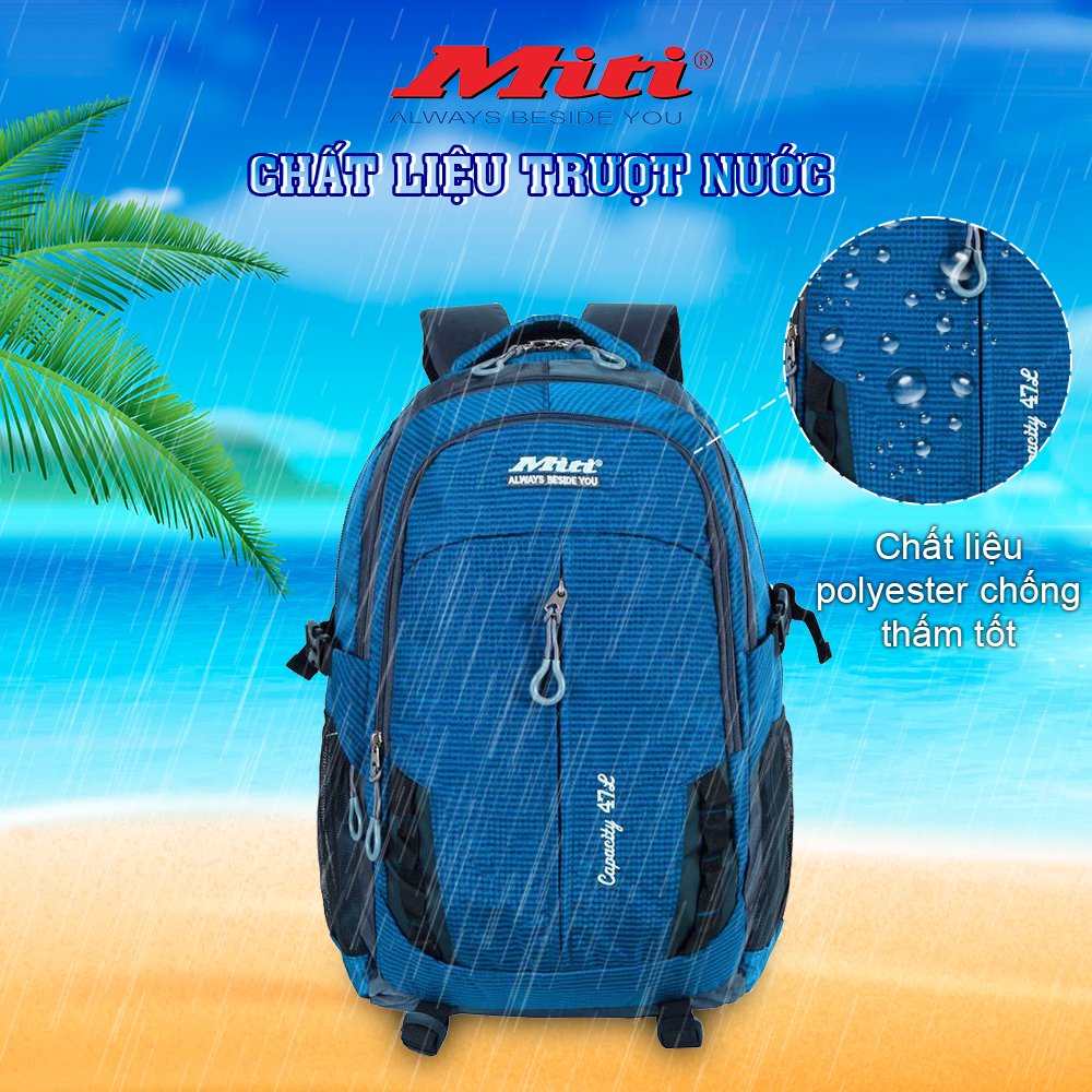 Balo nam du lịch Miti balo phượt leo núi ngăn chứa rộng rãi, size lớn BL8229