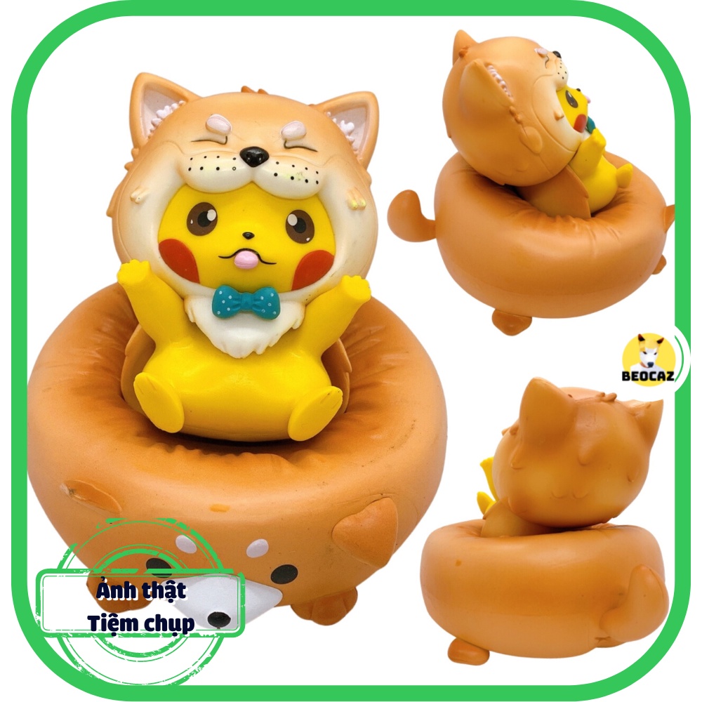 Mô hình Pikachu Corgi Pokemon Kabigon dễ thương quà tặng trưng bày bền màu an toàn Đồ chơi Beocaz có sẵn Full Box