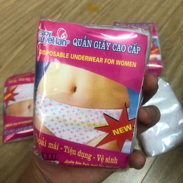 COMBO 3 Túi Quần lót giấy cao cấp túi 5 chiếc