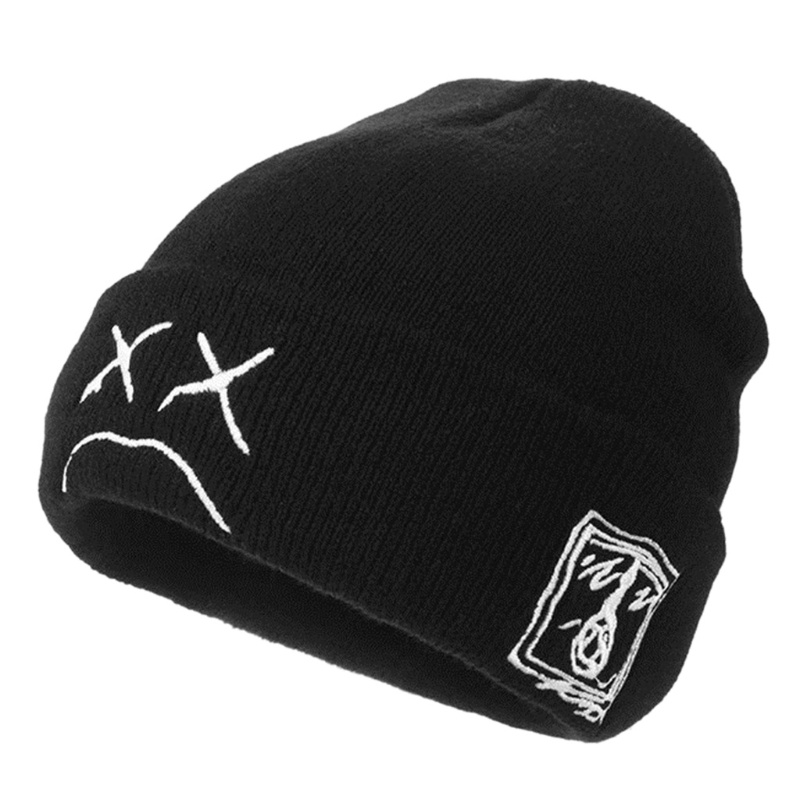 Mũ Len Beanie In Hình Gương Mặt Vui Nhộn Hợp Thời Trang Cho Nam Và Nữ