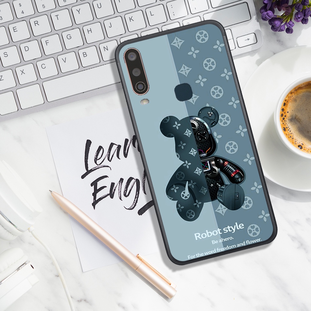 ỐP LƯNG VIVO Y11 - V12 - Y15 - Y17 - Y19 , IN HÌNH GẤU BEAR ROBOT BAO NGẦU, SIÊU ĐẸP.