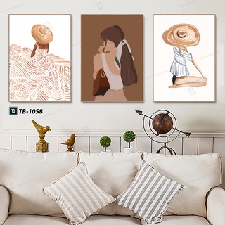 Tranh Canvas LEON Set 3 tấm 20x30