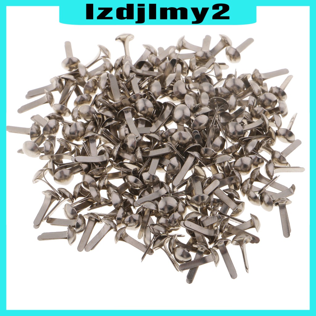 Set 200 Đinh Tán Đầu Tròn Bằng Kim Loại Nhiều Màu Sắc Dùng Trang Trí Sổ Tay