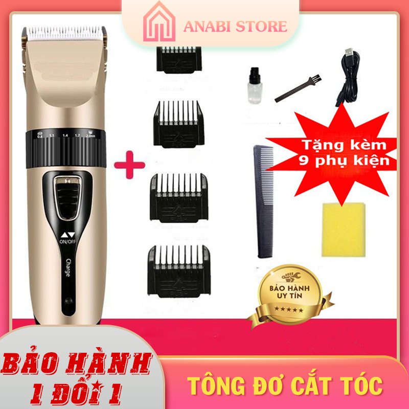 Tông Đơ Cắt Tóc Cao Cấp ANABI - Tông Đơ Cắt Tóc Gia Đình Siêu Khỏe, Pin Trâu