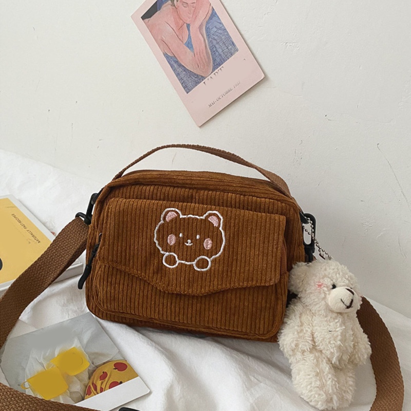 Túi Đeo Chéo Vai Bằng Vải Nhung Thời Trang Sành Điệu Cho Nữ