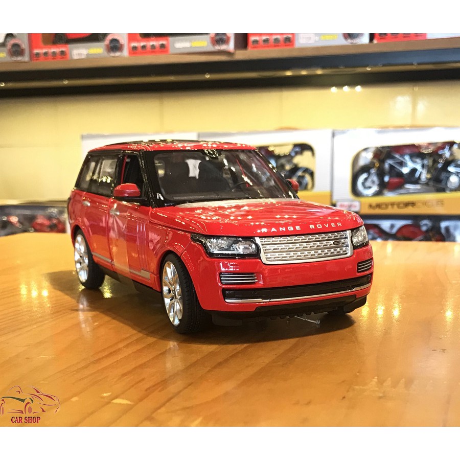 Mô hình xe ô tô trưng bày Range Rover Land Rover hãng Rastar tỉ lệ 1:24 màu đỏ