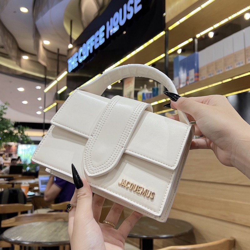 Túi đeo chéo nữ thời trang Jacquemus size 20cm túi xách thiết kế đơn giản logo dập nổi đeo đi chơi