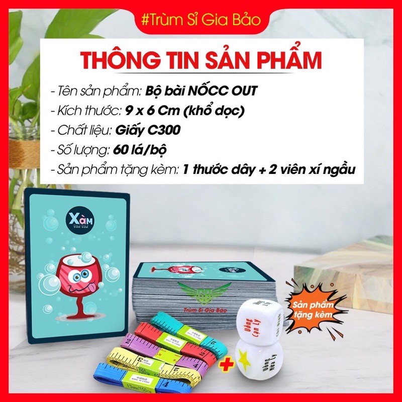 Bộ bài Nốc out , bộ bài Thử Thách drinking game uống bia rượu cực vui , cực quậy cho đám bạn siêu lầy