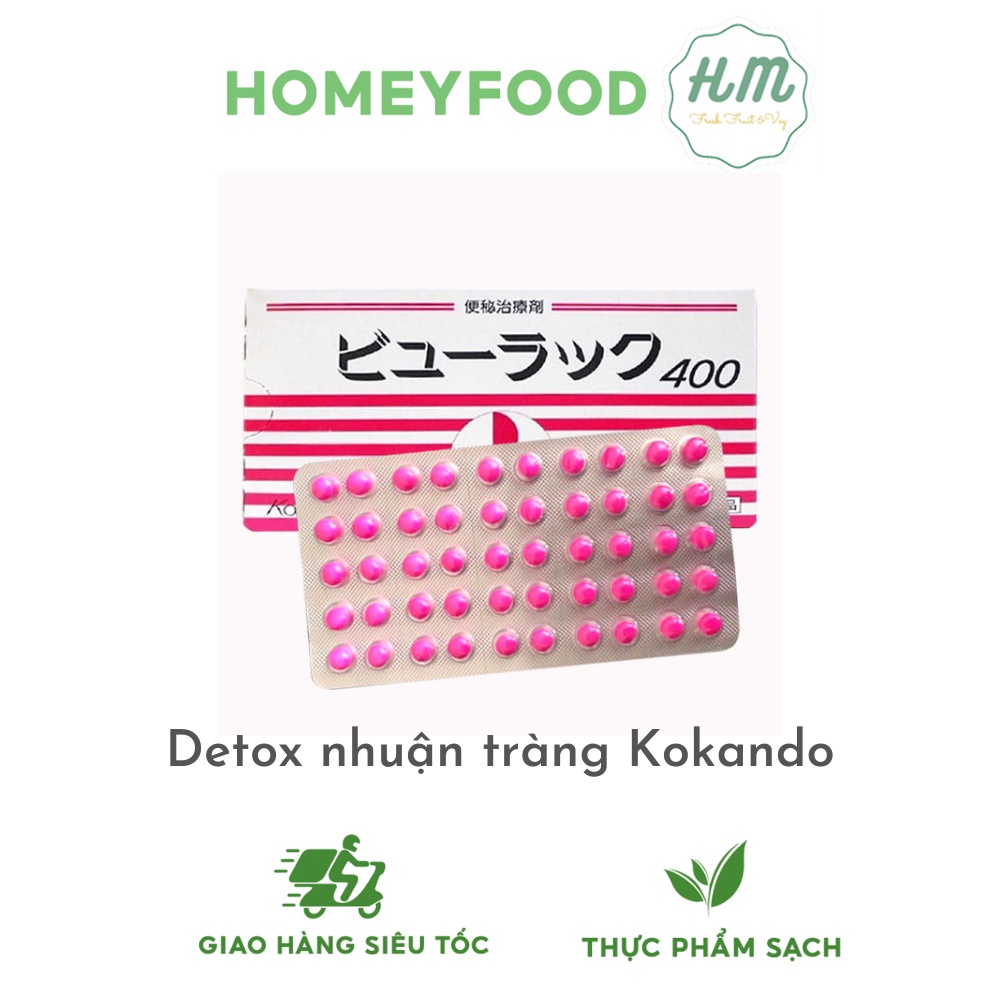 Viên Uống Detox, Nhuận Tràng, Thanh Lọc Cơ Thể, Giảm Táo Bón Kokando Nhật Bản - LẺ VỈ 50 VIÊN giao Hỏa Tốc