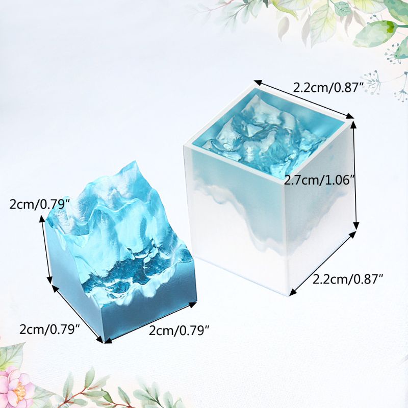 Khuôn Làm Mô Hình Phong Cảnh Núi Tuyết 3D Bằng Nhựa Resin DIY