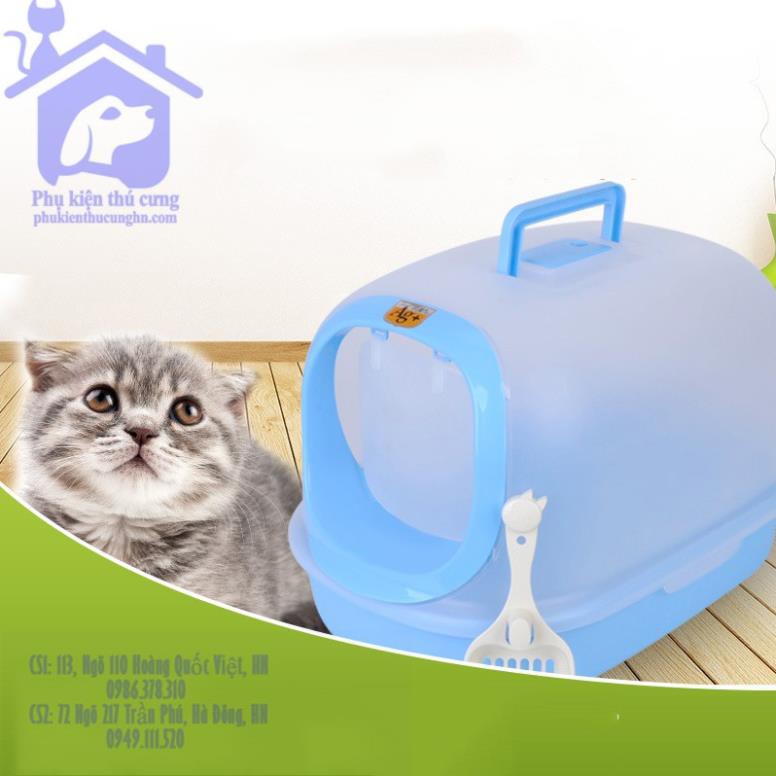 ❤️FREESHIP ❤️ Nhà vệ sinh cho mèo, nhà mèo Ag+ -Phụ kiện thú cưng Hà Nội