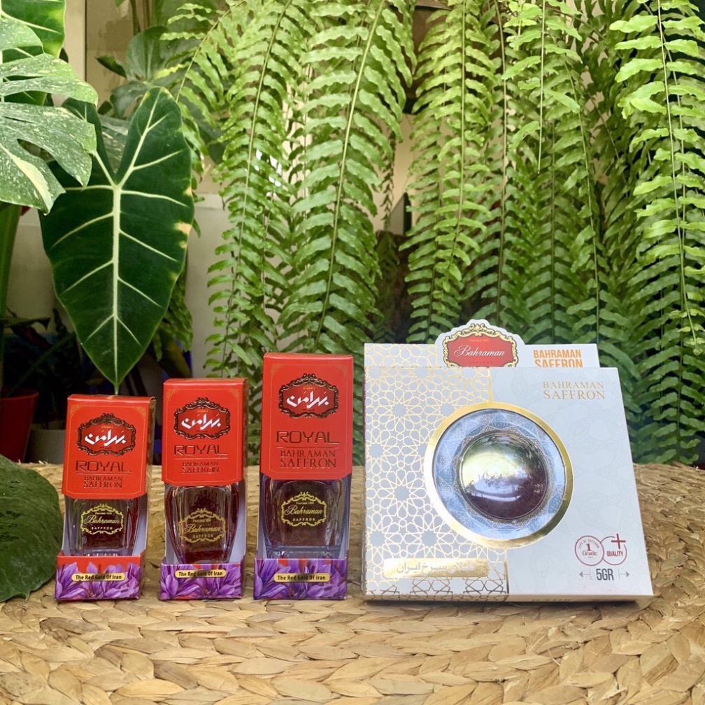 Saffron Tây Á, Nhụy Hoa Nghệ Tây Bahraman,,Chính Hãng  Sợi To, Dài, Đỏ Đẹp