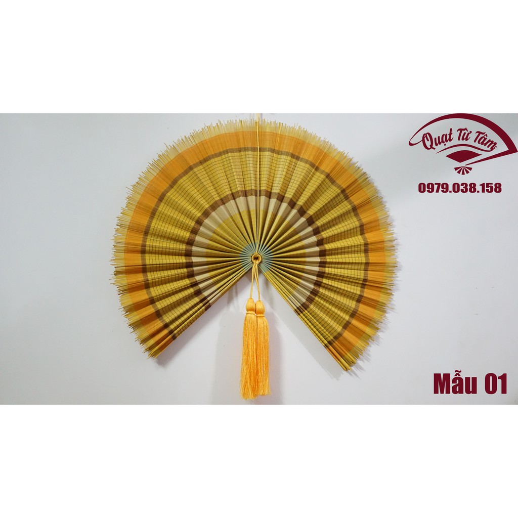 [THỦ CÔNG 100%] Quạt Tròn Trang Trí Treo Tường (Đường kính 60cm) - Quạt Từ Tâm