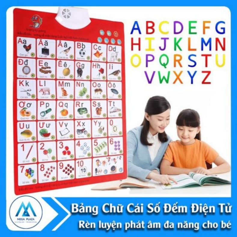 Bảng Chữ Cái và Số Điện Tử Có Giọng Nói Thông Minh - Bảng học nói và phát triển tư duy trẻ em