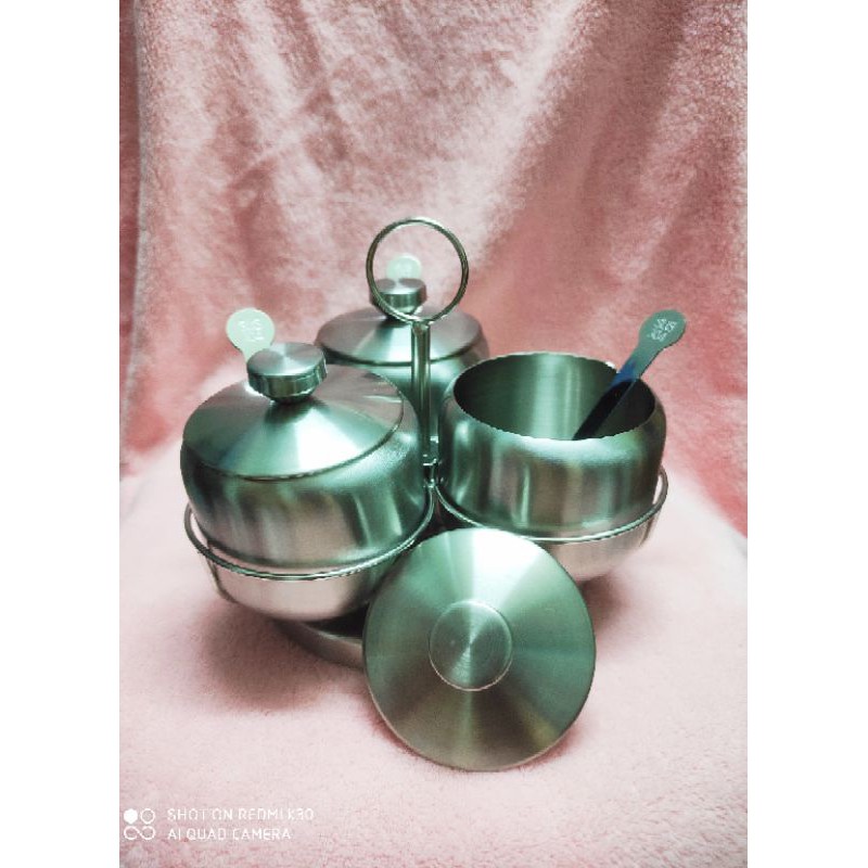 Bộ hũ gia vị INOX 304