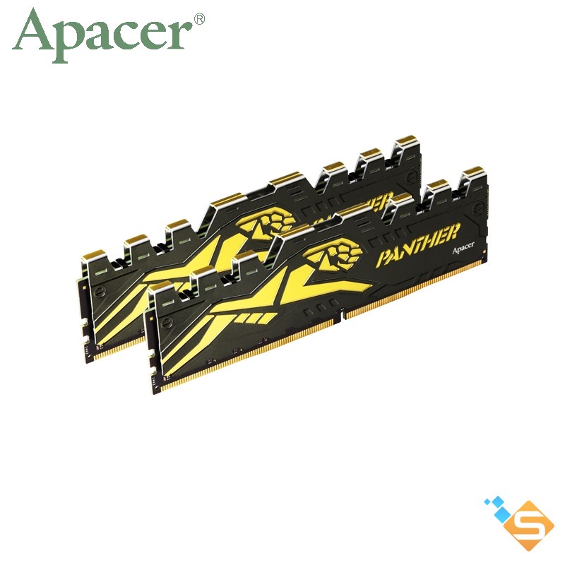 RAM PC DDR4 Apacer PANTHER 16GB 8GB Bus 3200MHz 2666MHz OC Golden w/HS Tản Nhiệt - Bảo Hành Chính Hãng 3 Năm