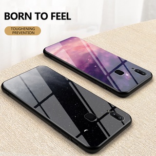 Vỏ thiết kế bầu trời đầy sao VIVO Y91 Y91S Y95 Y91i Ốp Điện Thoại Mặt Kính Cường Lực Họa Tiết Bầu Trời Đầy Sao Cho For VIVOY91 VIVOY91S VIVOY95 VIVOY91i