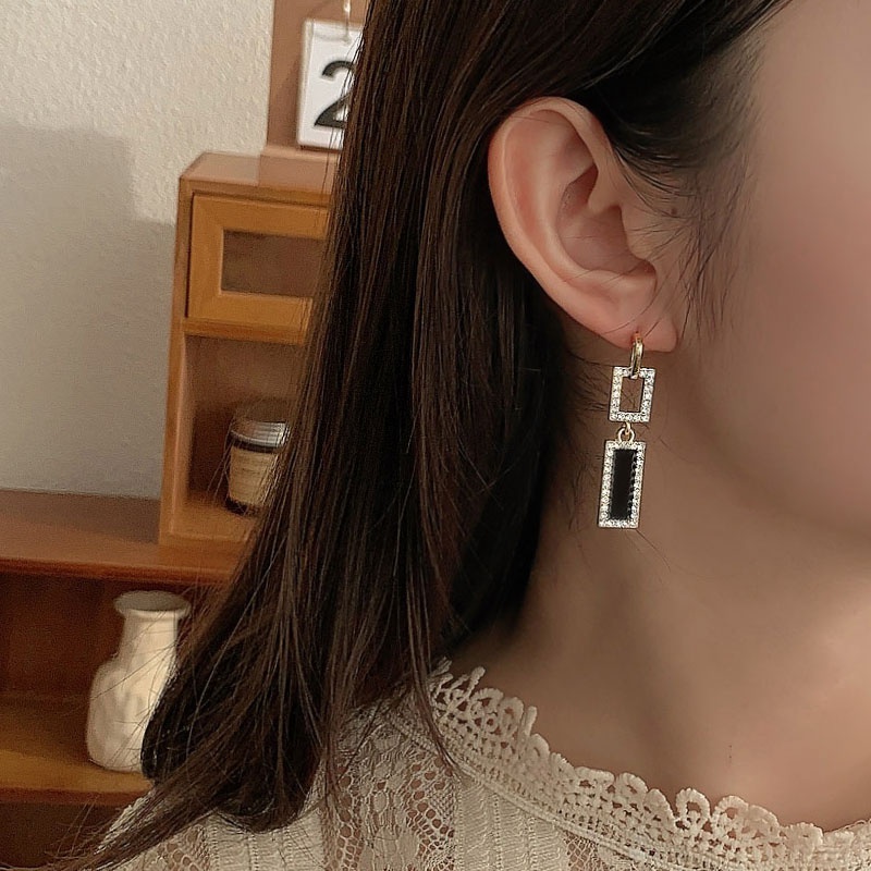 Khuyên tai dáng dài phong cách Hàn Quốc dễ thương thời trang dành cho nữ