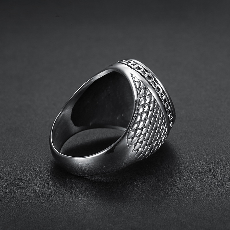 Nhẫn nam nữ tròn Loki Accesories màu bạc thời trang chất Titan đẹp đơn giản không gỉ - Nhẫn T Ring