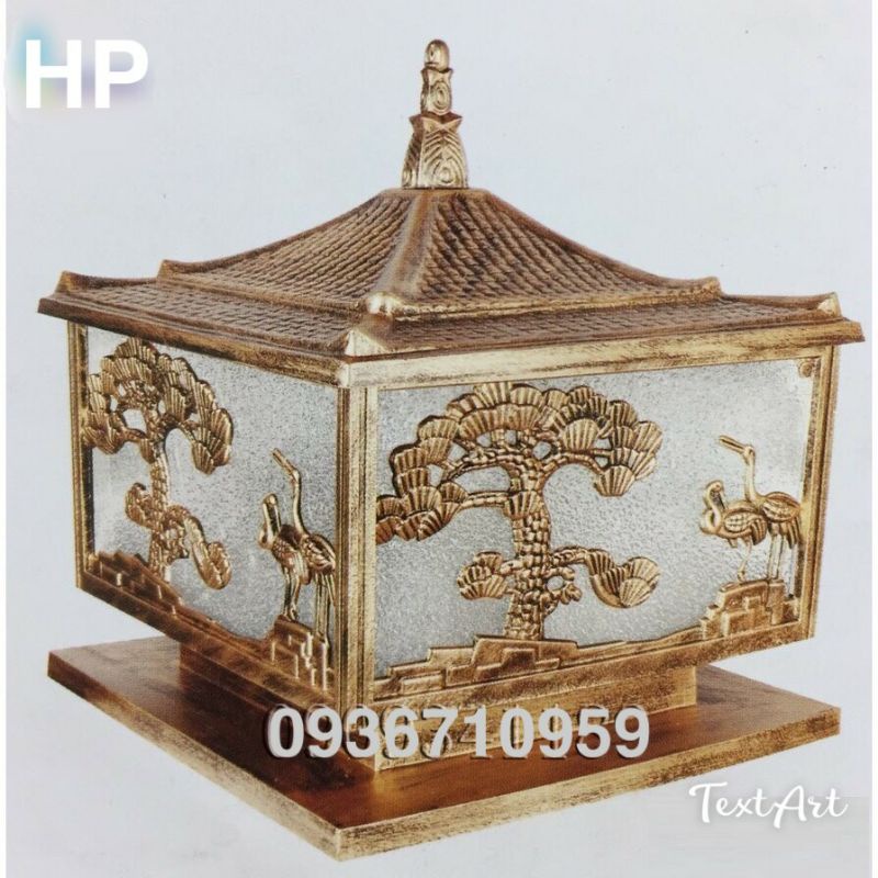 Đèn Trụ Cổng Nhôm Đúc  D400 Siêu Đẹp