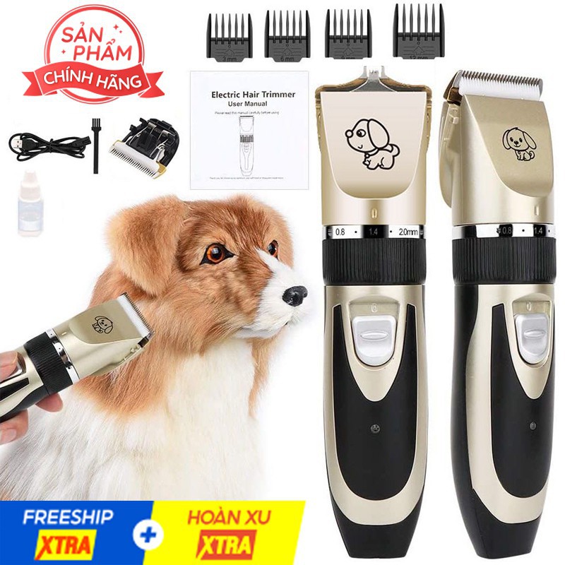 Tông Đơ Cắt Lông Chó Mèo Clipper Cao Cấp Full Phụ Kiện Bảo Hành 1 Đổi 1 Nếu Có Lỗi – Mã GTLKK58