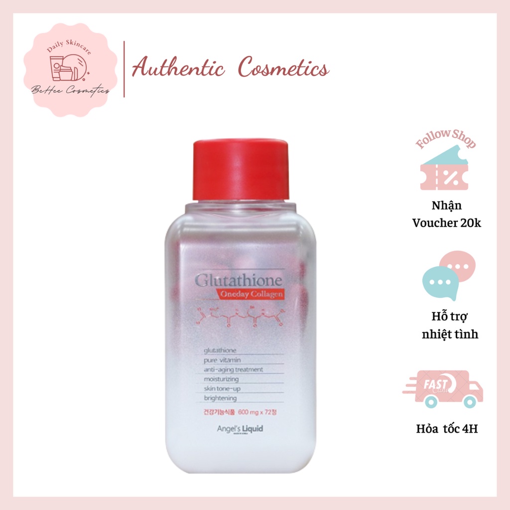 Viên Uống Trắng Da Glutathione Ever Collagen 7Day Angle’s Liquid