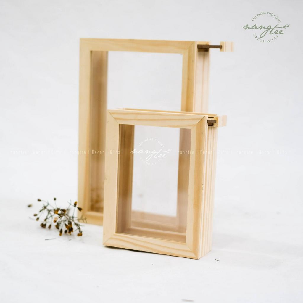 Hộp Gỗ Nghi Thức Rót Cát  ngày cưới- Box sand