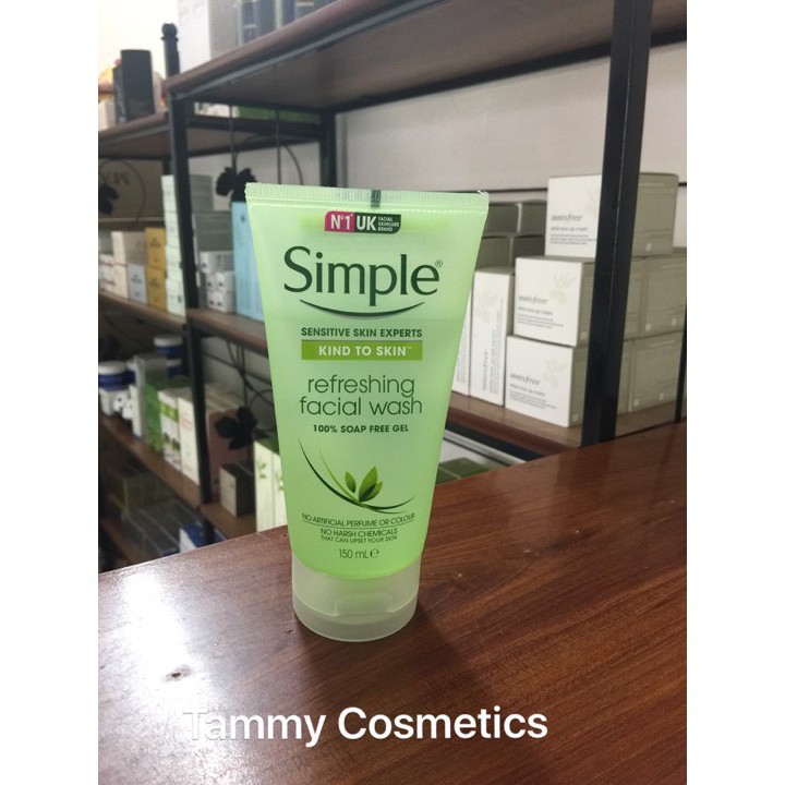 Sữa rửa mặt Simple kind to skin refreshing facial wash gel | BigBuy360 - bigbuy360.vn