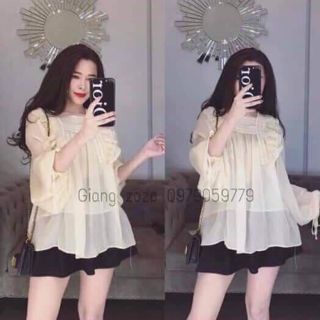 Áo voan kính hàng QC 2 lớp